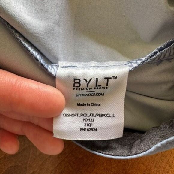 BYLT Basics Men’s Coastal Boardshort 2.0 Hybrid Polka Dot Slate Blue - Picture 5 of 5